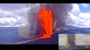 Kilauea eruption episode 41 lava fountaining