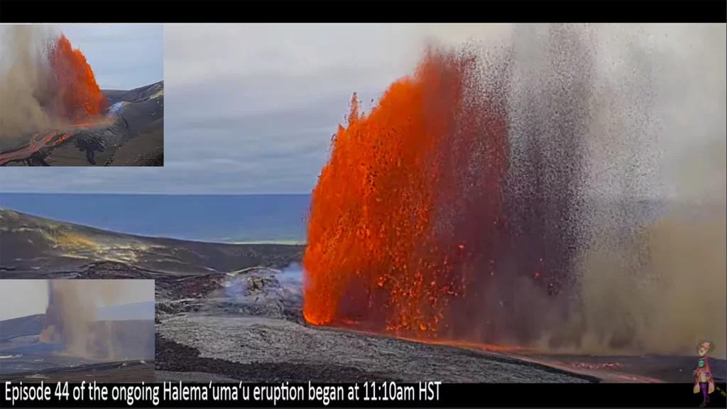 VOD: Kilauea Eruption (Episode 44 lava fountaining)
